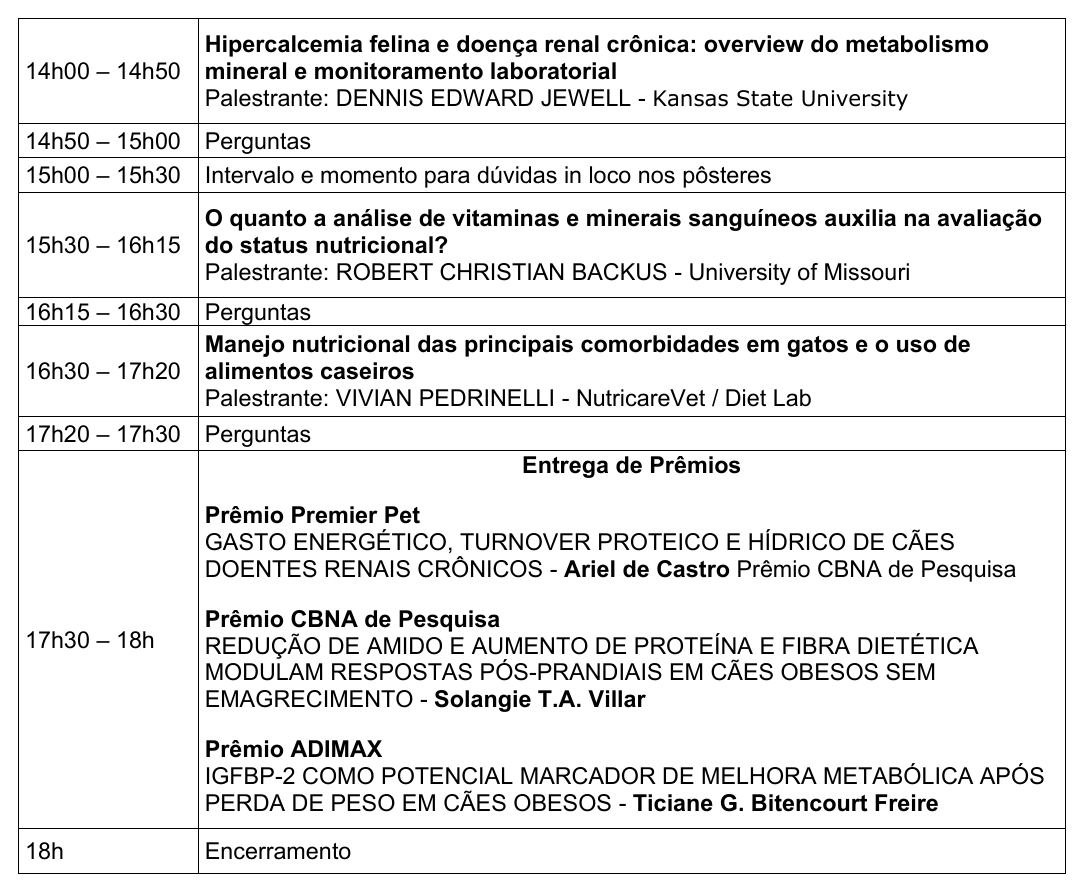 Programa oficial, segunda página